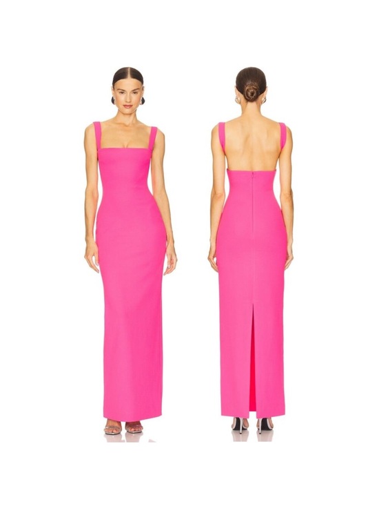 Solace London Dresses & Skirts - Solace London Hot Pink Square Neck Maxi Dress